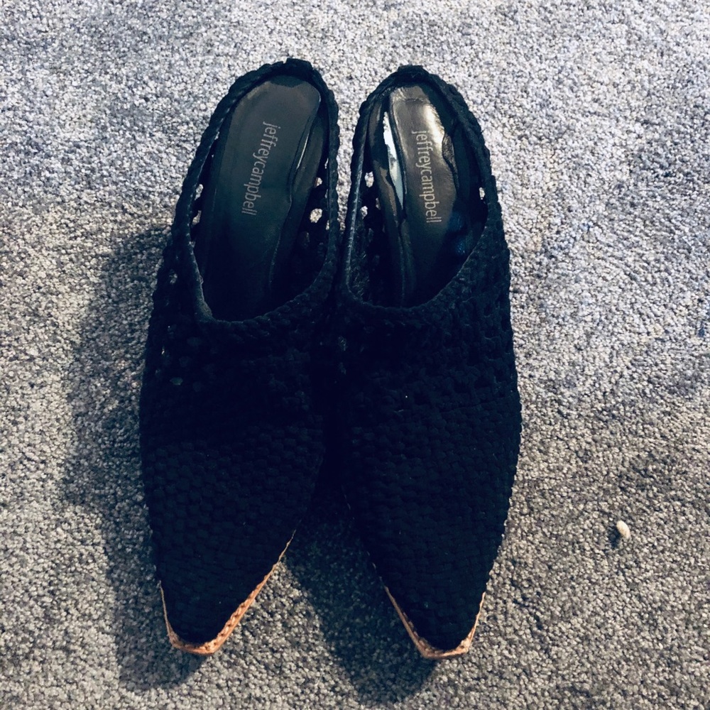 Jeffrey Campbell Mules (heeled about 3 inches)